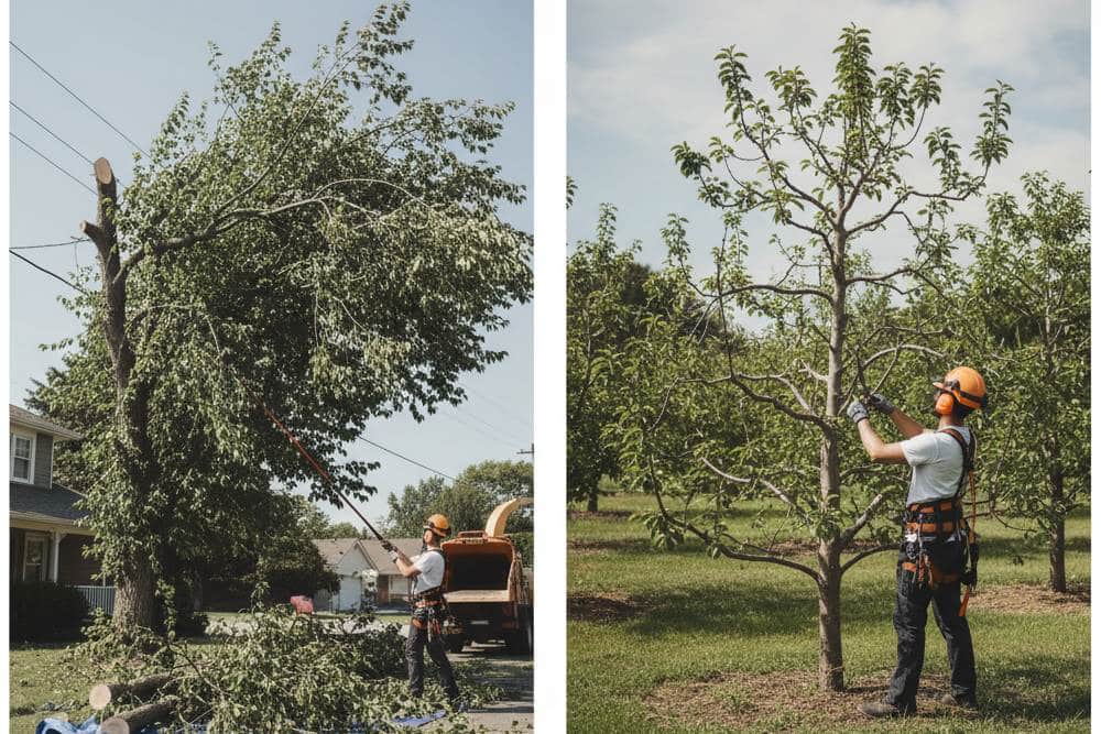What’s the Difference Between Tree Trimming and Tree Pruning?